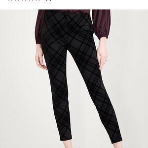 Flocked plaid pants